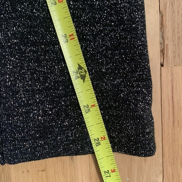 One 5 one Metallic Glitter High Waisted Leggings Black and Silvery Women’s S/M - Picture 10 of 11